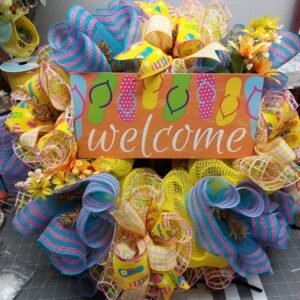 Summer Flip Flop Wreath